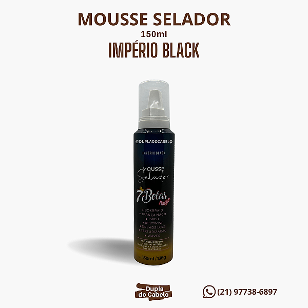 Mousse Selador 7 Belas Império Black - 150ml