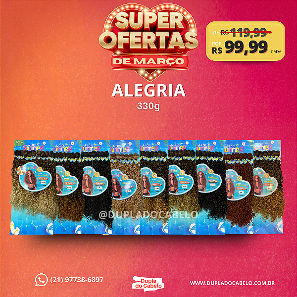Cabelo Alegria Modern Girl - 330g