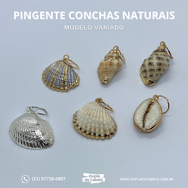 Pingente de Conchas Naturais - Unidade