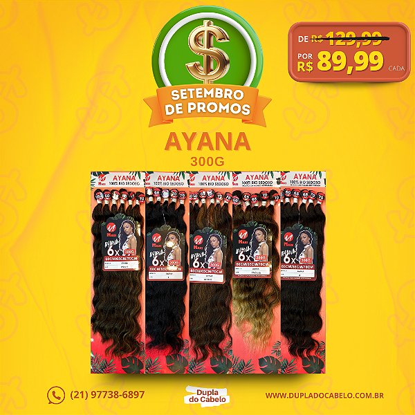 Cabelo Ayana Maxi - 300g