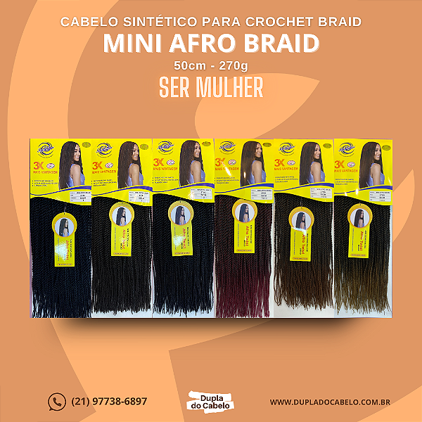 Mini Afro Braid Ser Mulher - 270g