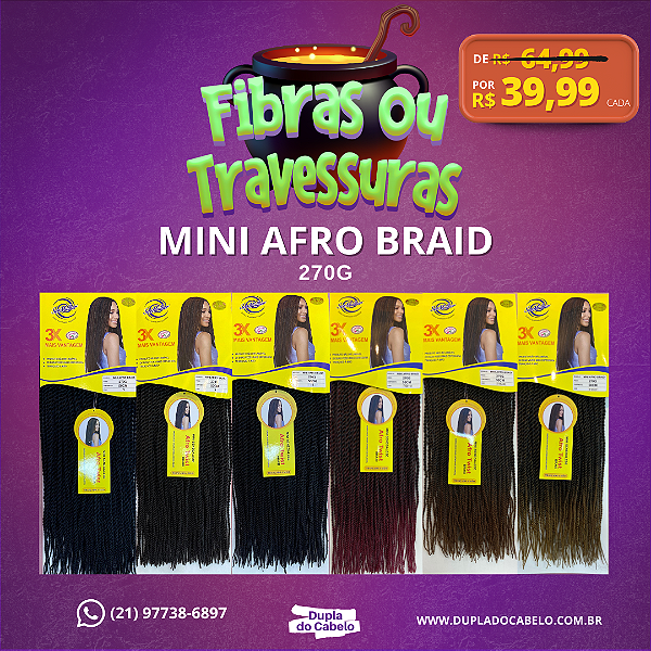 Mini Afro Braid Ser Mulher - 270g