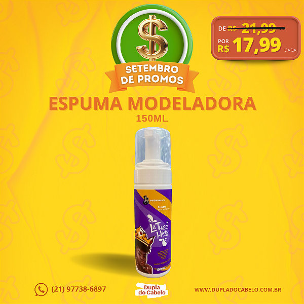Espuma Modeladora Império Black - 150ml