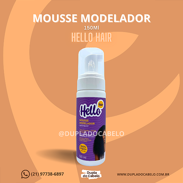 Mousse Modelador Antifrizz Hello Hair - 150ml