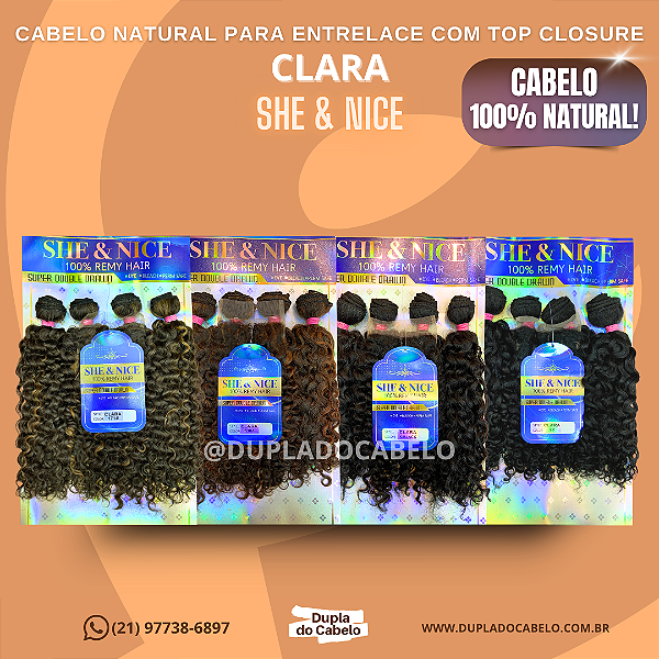 Cabelo Natural Clara She & Nice