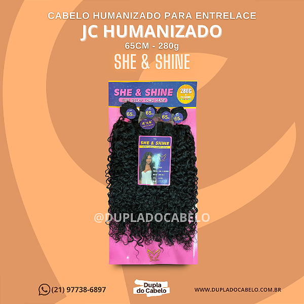 Cabelo JC Humanizado She & Shine - 280g