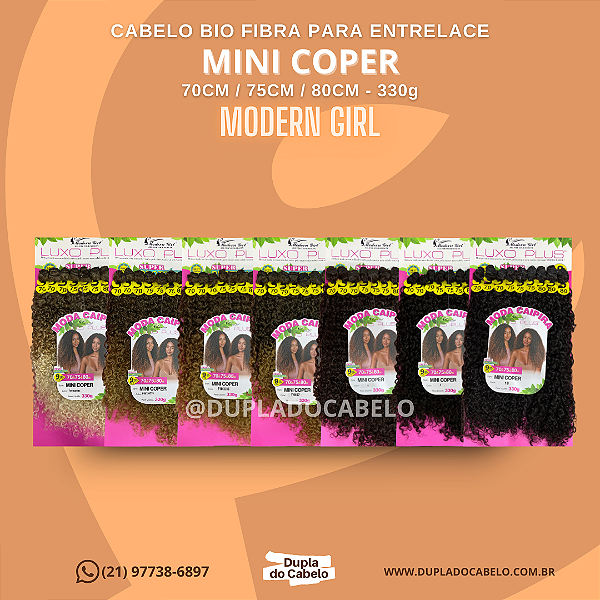 Cabelo Mini Coper Modern Girl - 330g