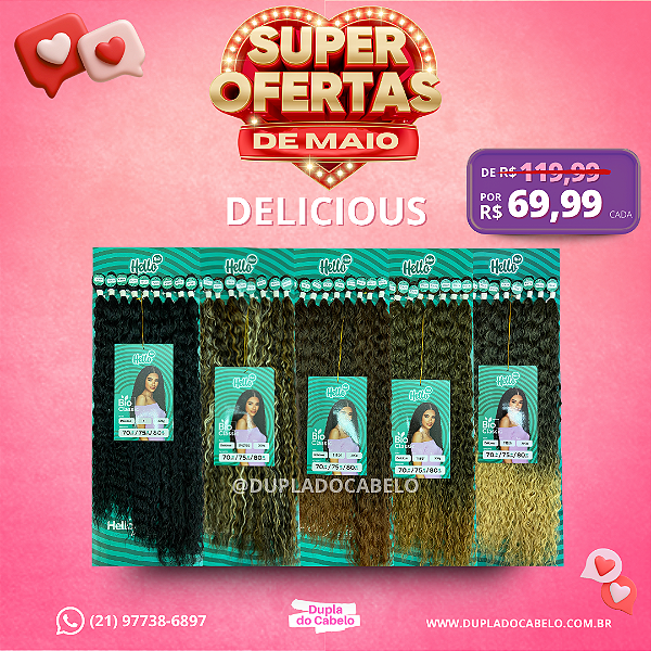 Cabelo Delicious Hello Hair - 300g