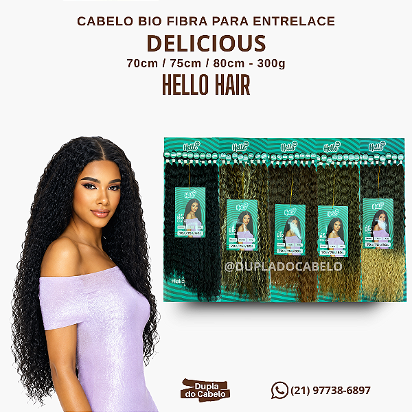 Cabelo Delicious Hello Hair - 300g