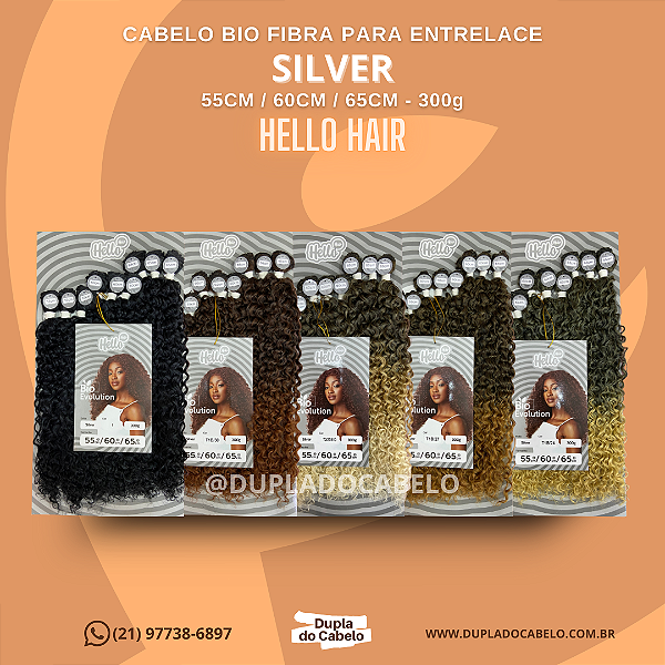 Cabelo Silver Hello Hair - 300g