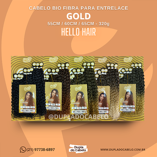 Cabelo Gold Hello Hair - 320g