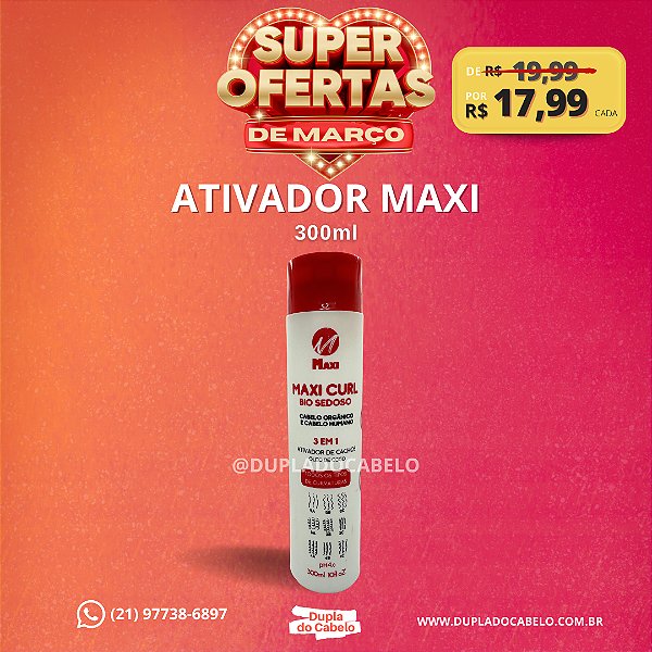 Ativador de Cachos Maxi - 300ml