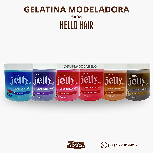 Gelatina Modeladora Hello Hair - 500g