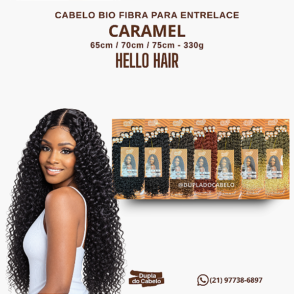 Cabelo Caramel Hello Hair - 330g