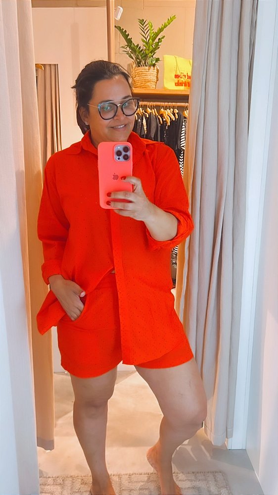 SHORTS ANTONIA LARANJA