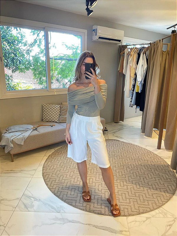 BLUSA OMBRO A OMBRO BEGE