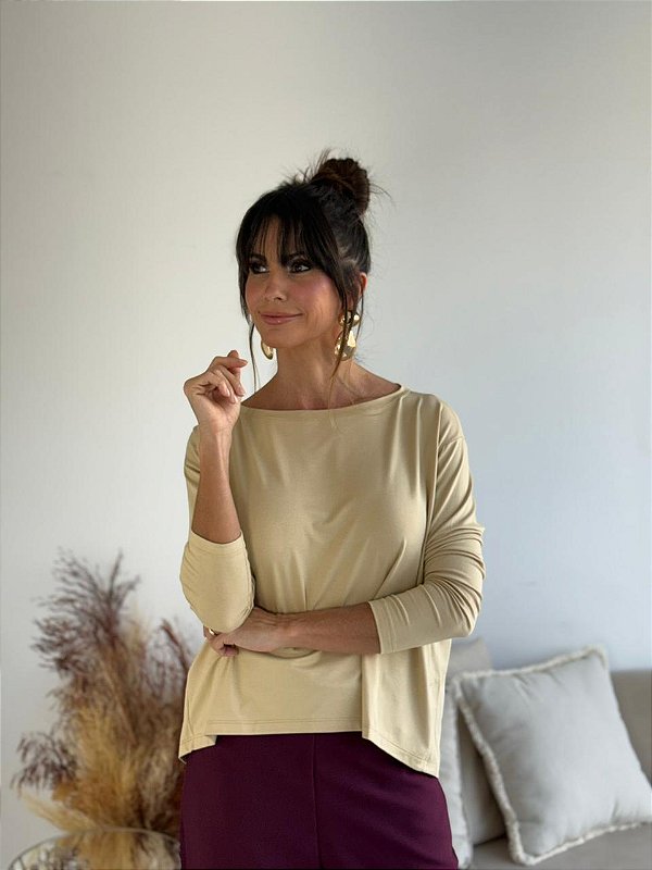 BLUSA CAROL BEGE