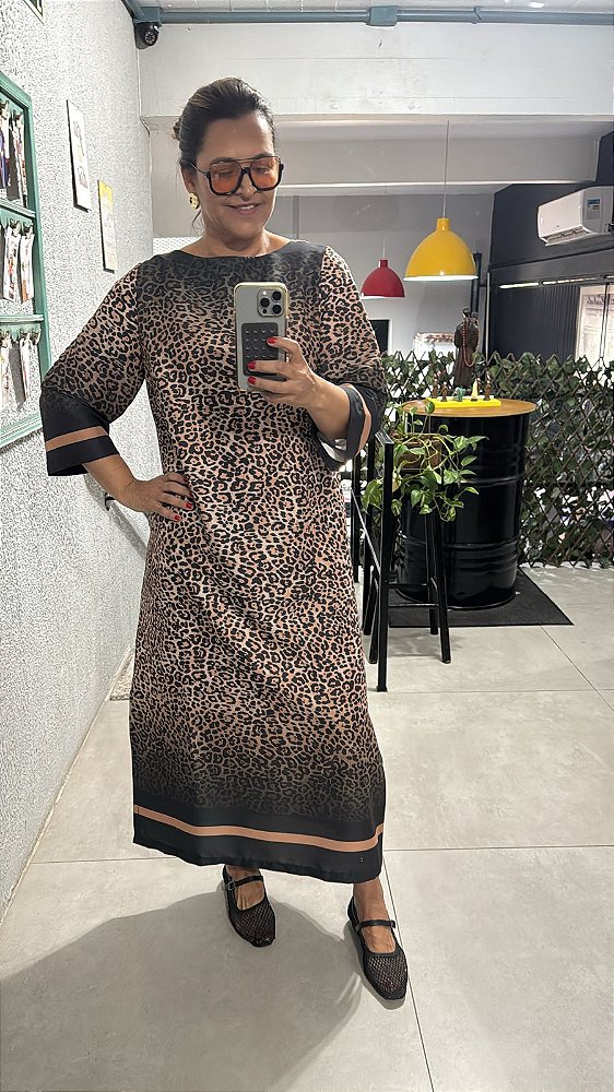 VESTIDO MONALISA  ANIMAL PRINT