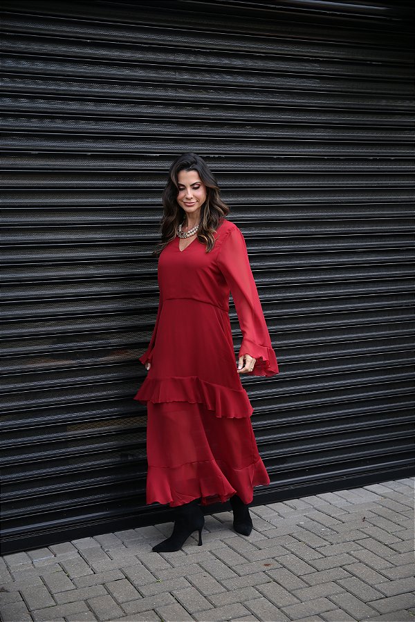 VESTIDO MARCELLE VERMELHO