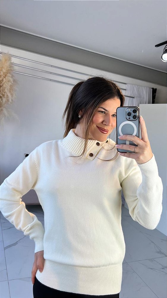 BLUSA MODAL BOTÕES OFF