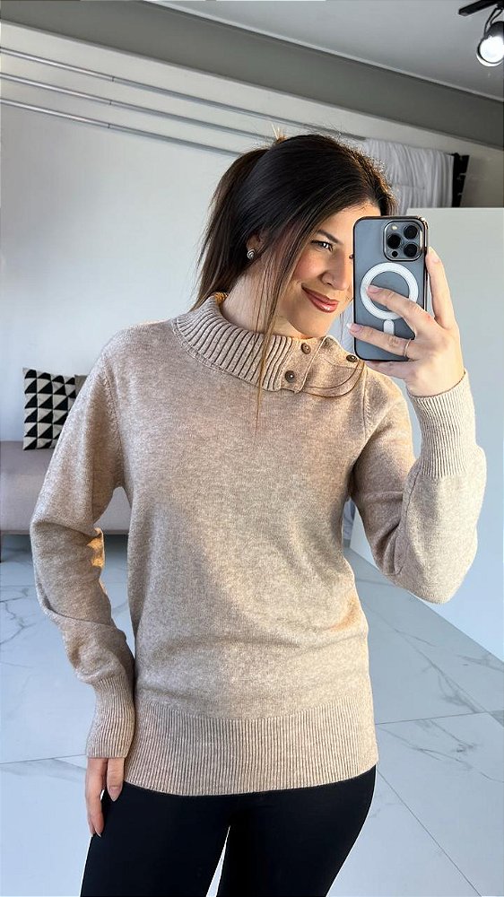 BLUSA MODAL BOTÕES FENDI