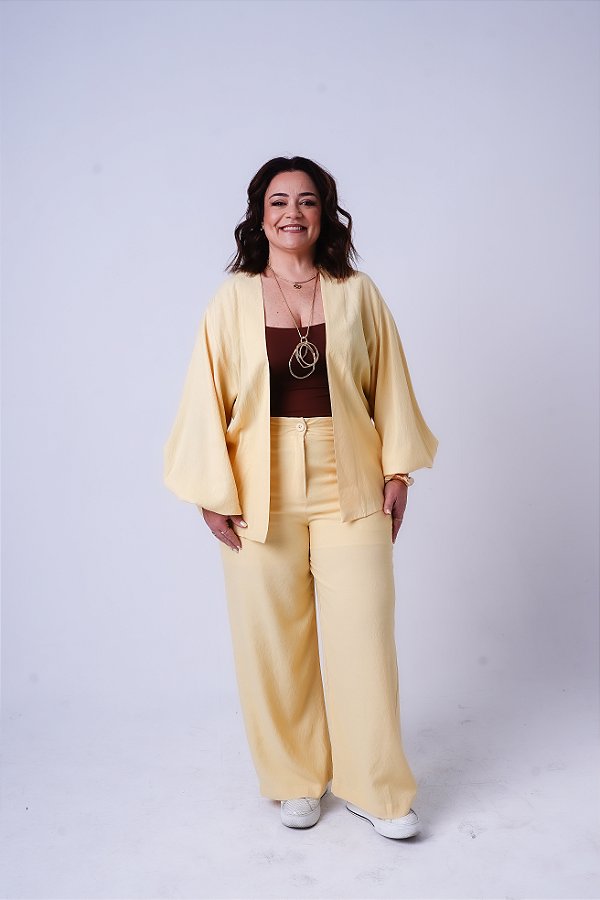 CALÇA SUELEN AMARELO