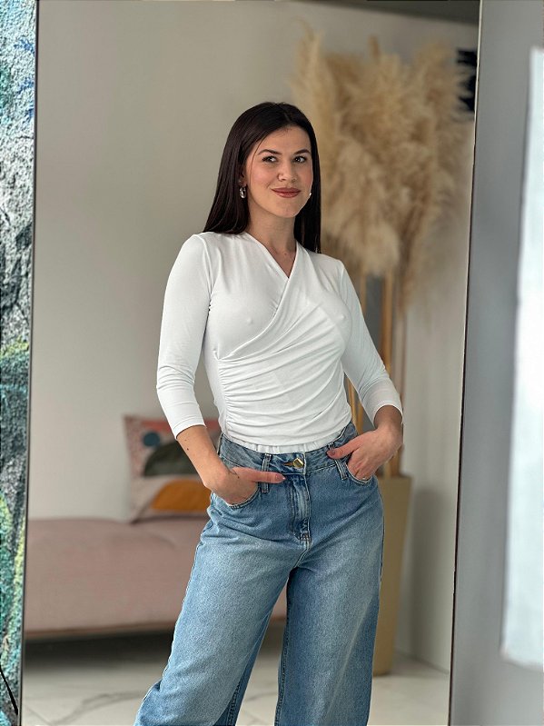 BLUSA CACHECOUR CAROL BRANCA