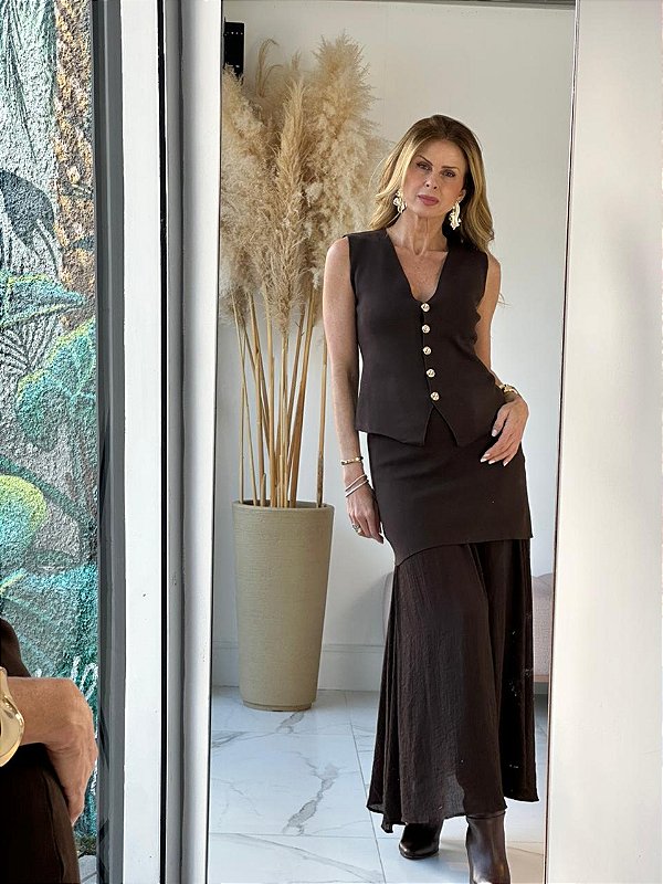 CONJUNTO ADRIANA MARROM