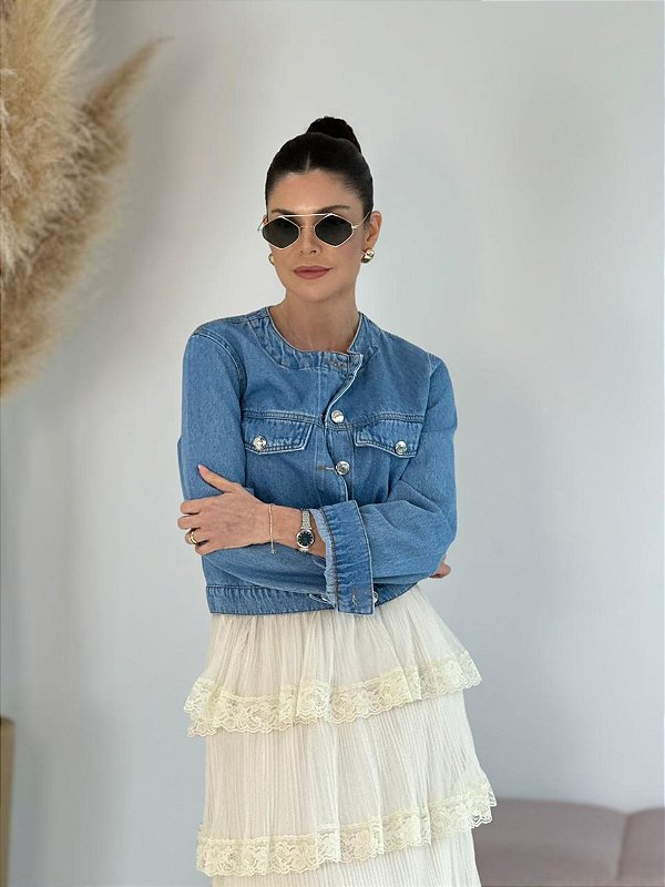 JAQUETA SOFIA JEANS CLARO