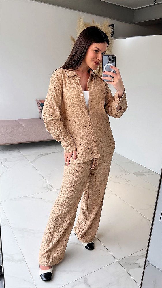 CONJUNTO LAISE BEGE