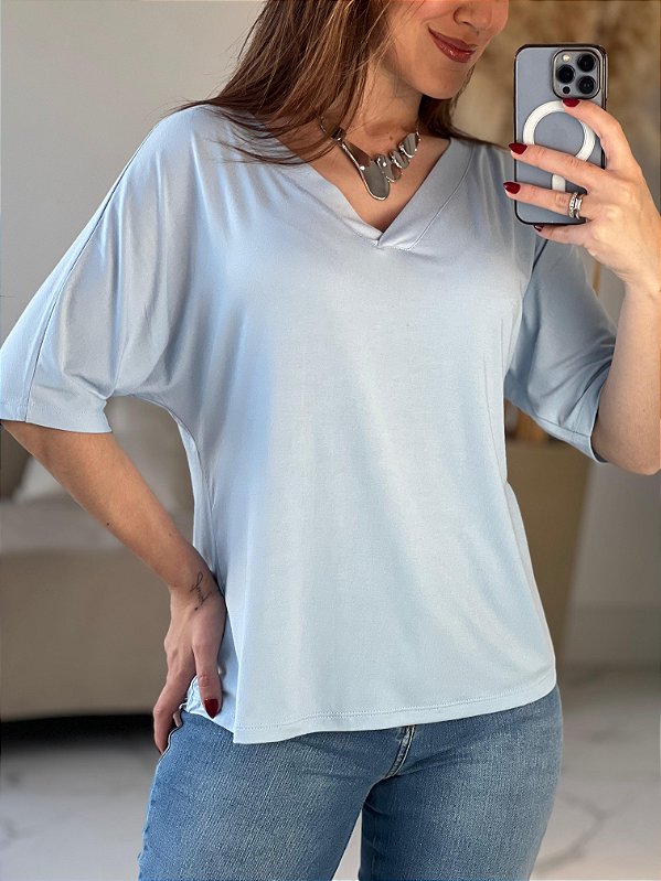 BLUSA REBECA MC AZUL BEBE