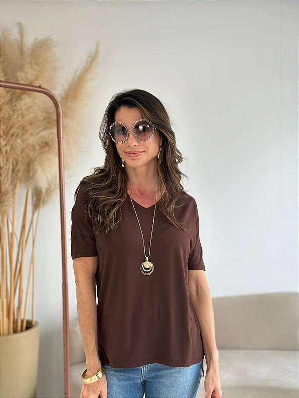 BLUSA EVA MARROM