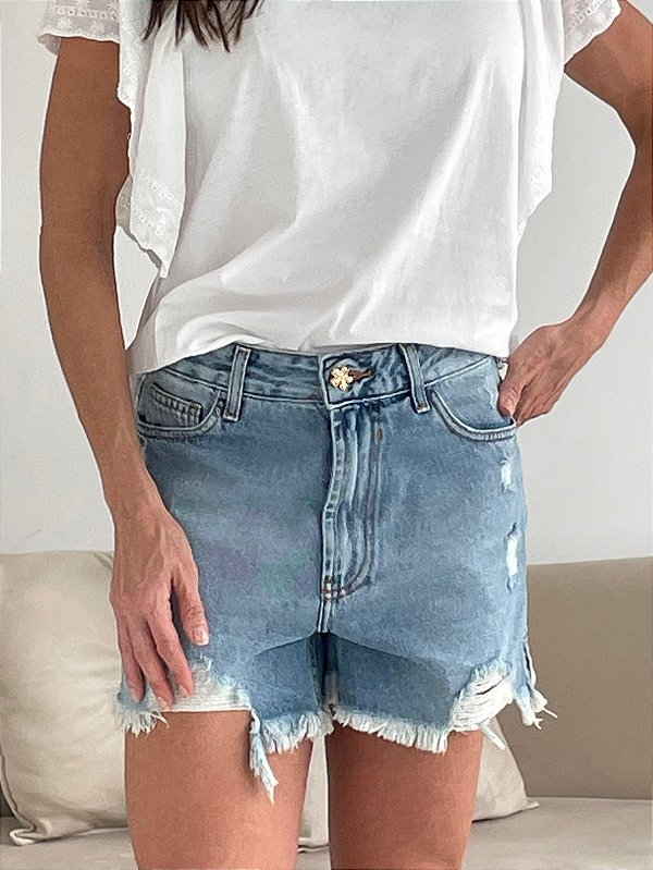 SHORT JEANS DESTROYED