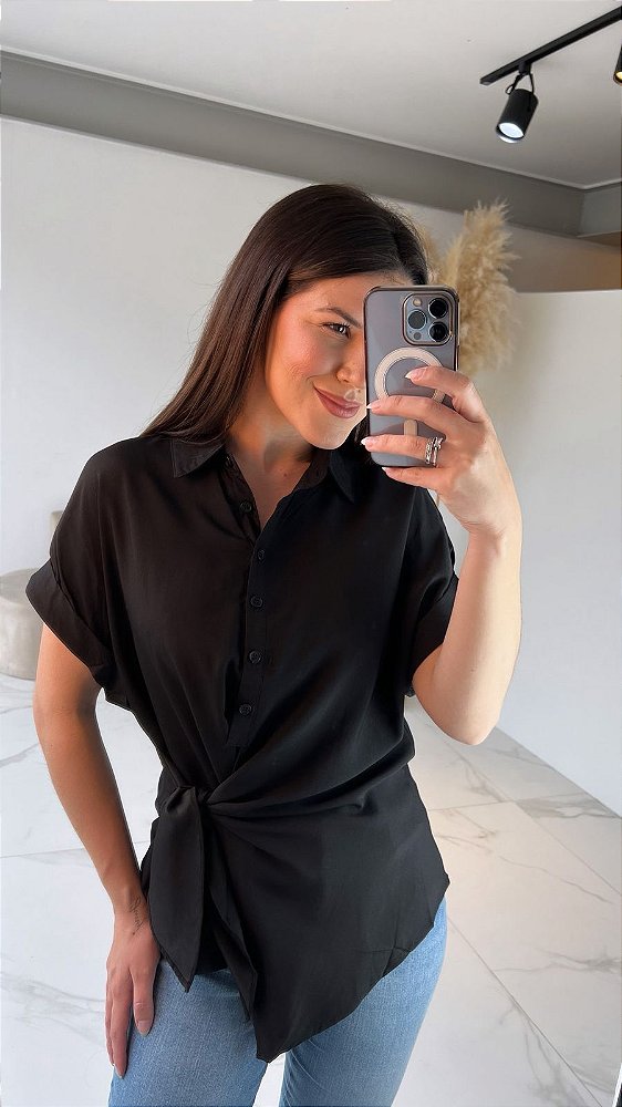 CAMISA AMARRAR PRETO