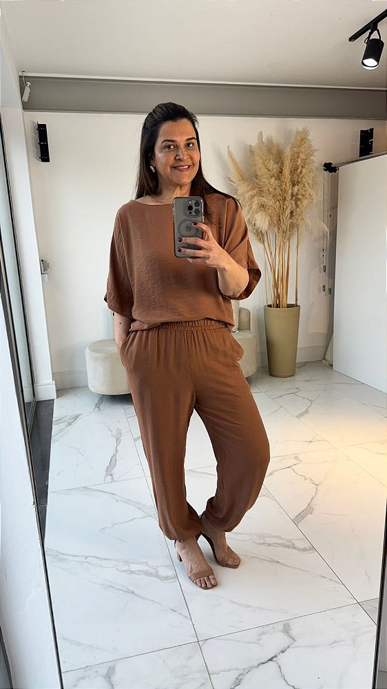 CONJUNTO EVELISE MOCHA MOUSSE