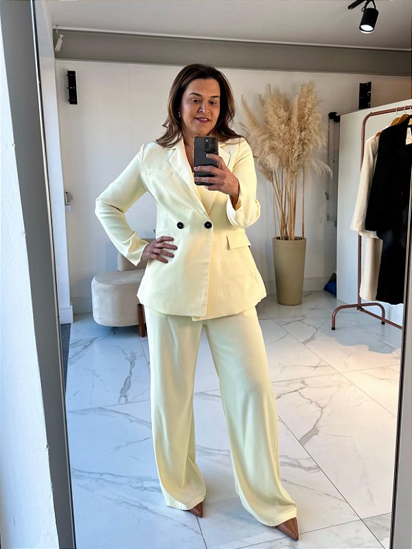 BLAZER OVERSIZED AURORA AMARELO