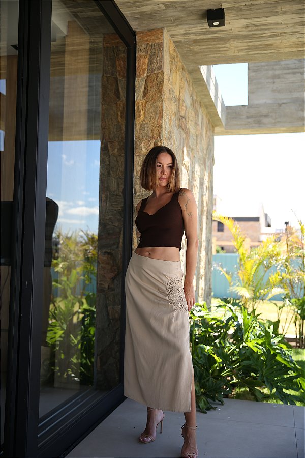 SAIA DETALHE CROCHÊ CAQUI