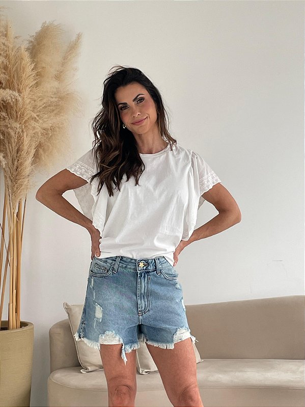 BLUSA MANGA LAISE BRANCO