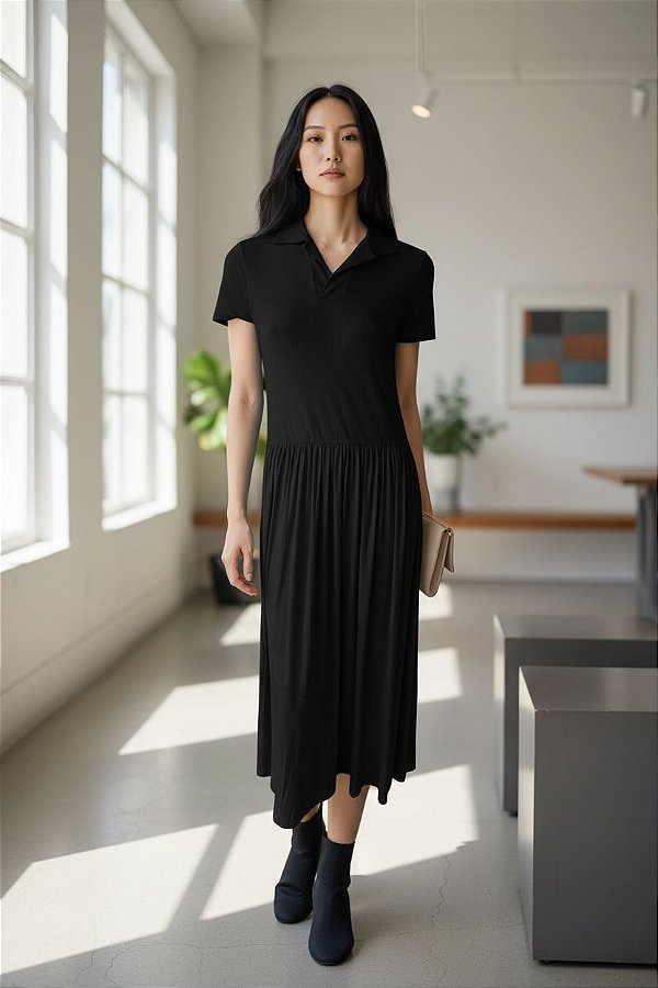 VESTIDO DUO LUNA PRETO