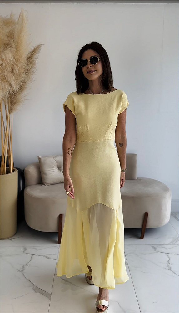 VESTIDO CAROLINE AMARELO