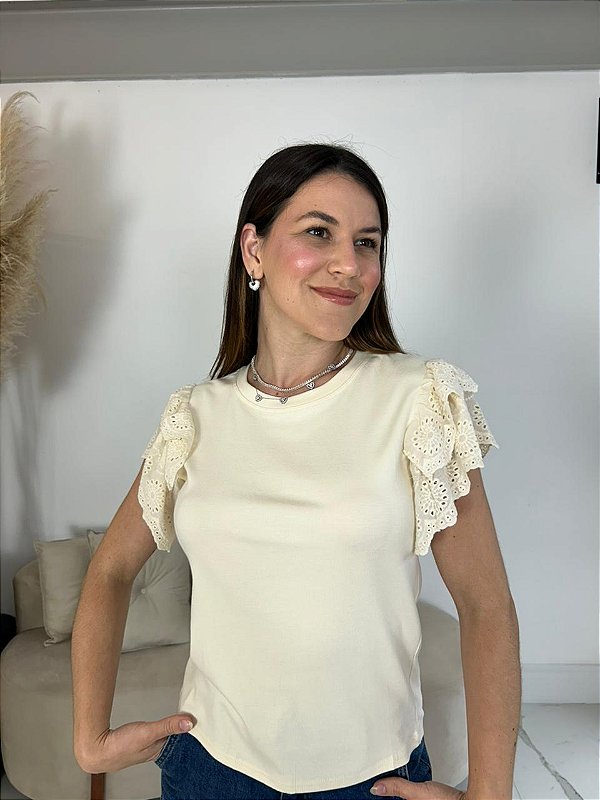 BLUSA LAIS AMARELO MANTEIGA