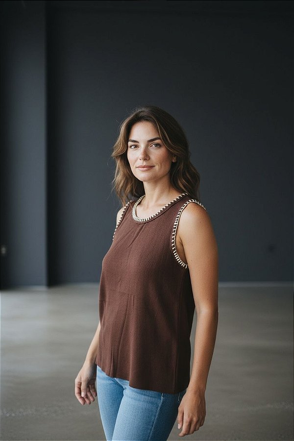 REGATA MODAL CROCHE MARROM