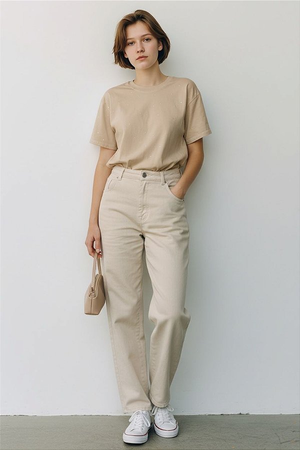 BLUSA PEDRARIAS BEGE