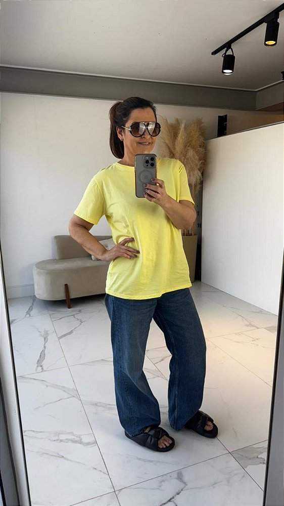 CAMISETA BRUNA AMARELO