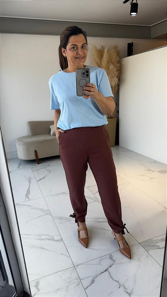 CALÇA JASMINE MARROM