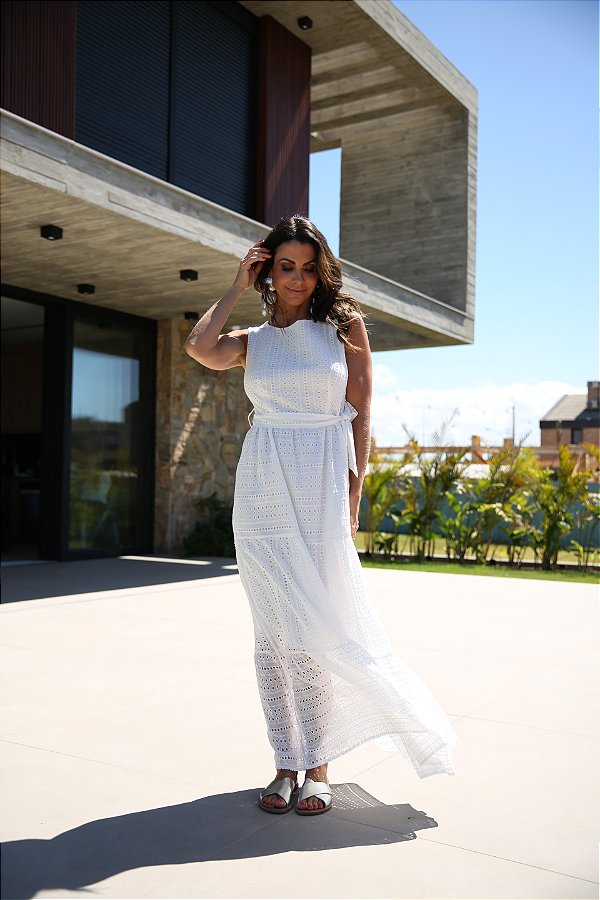 VESTIDO REGATA LAISE BRANCO