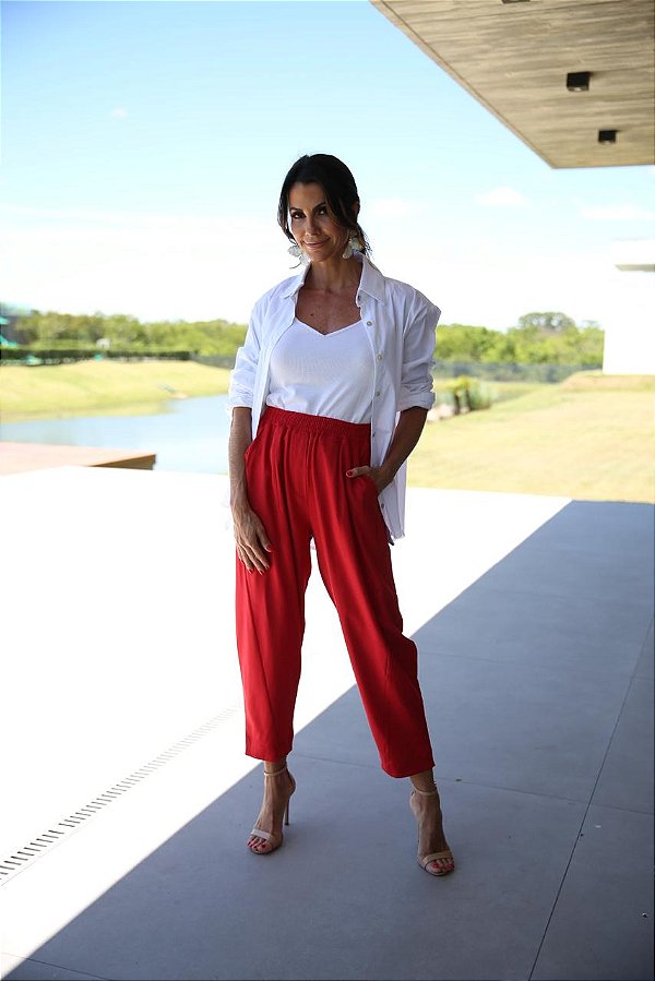 CALÇA GEORGIA VERMELHO
