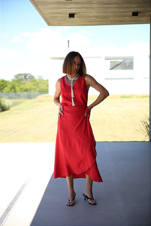 SAIA CACHECOUER BIA VERMELHO