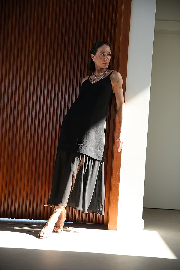 VESTIDO CASSIA PRETO