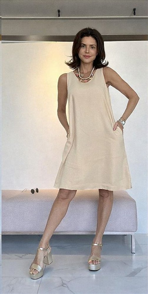 VESTIDO BIA BEGE